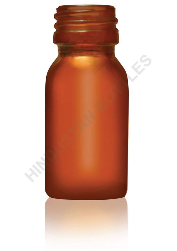 18ml Amber Round Bottle